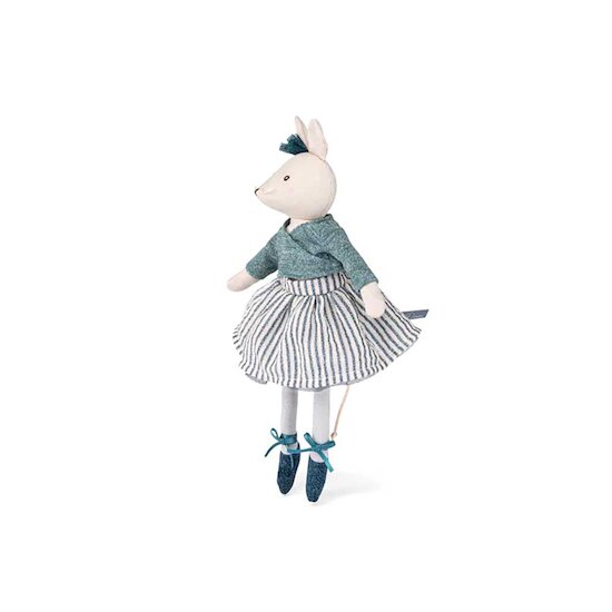 La Petite École de Danse Poupée Souris Charlotte Bleu  de Moulin Roty La Petite École de Danse Poupée Souris Charlotte Bleu  de Moulin Roty