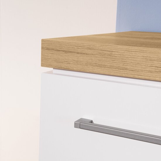 Kira Commode 3 tiroirs Blanc/Chêne Nebraska  de Paidi Kira Commode 3 tiroirs Blanc/Chêne Nebraska  de Paidi