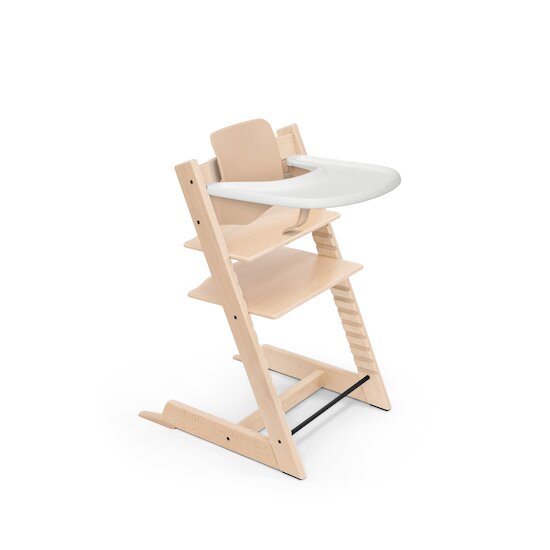 Tripp Trapp® Pack Chaise haute + Baby Set + Plateau Naturel / Blanc  de Stokke® Tripp Trapp® Pack Chaise haute + Baby Set + Plateau Naturel / Blanc  de Stokke®