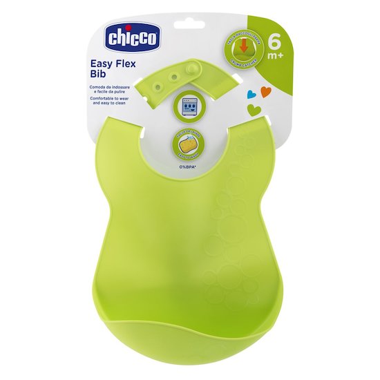 Bavoir d'apprentissage avec récupérateur Vert  de Chicco