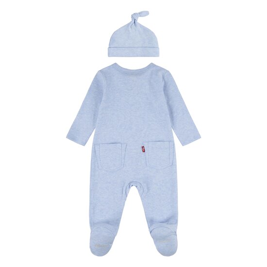 Ensemble Combinaison + Bonnet Bleu clair  de Levi's Kids Ensemble Combinaison + Bonnet Bleu clair  de Levi's Kids