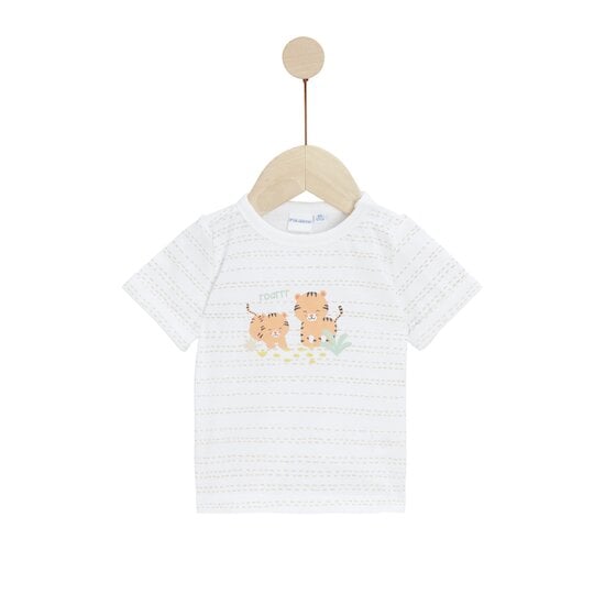 Travel With Love T-shirt manches courtes Blanc 6 mois de P'tit bisou