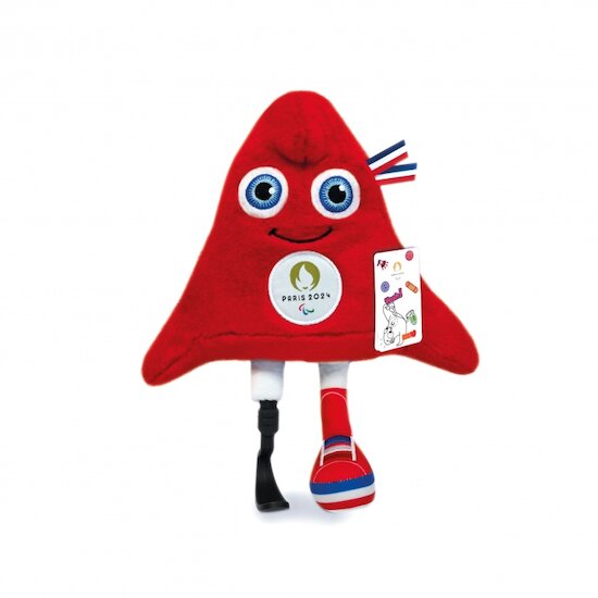 Jeux Olympiques 2024 Peluche Mascotte Paralympique Rouge  de Doudou et Compagnie