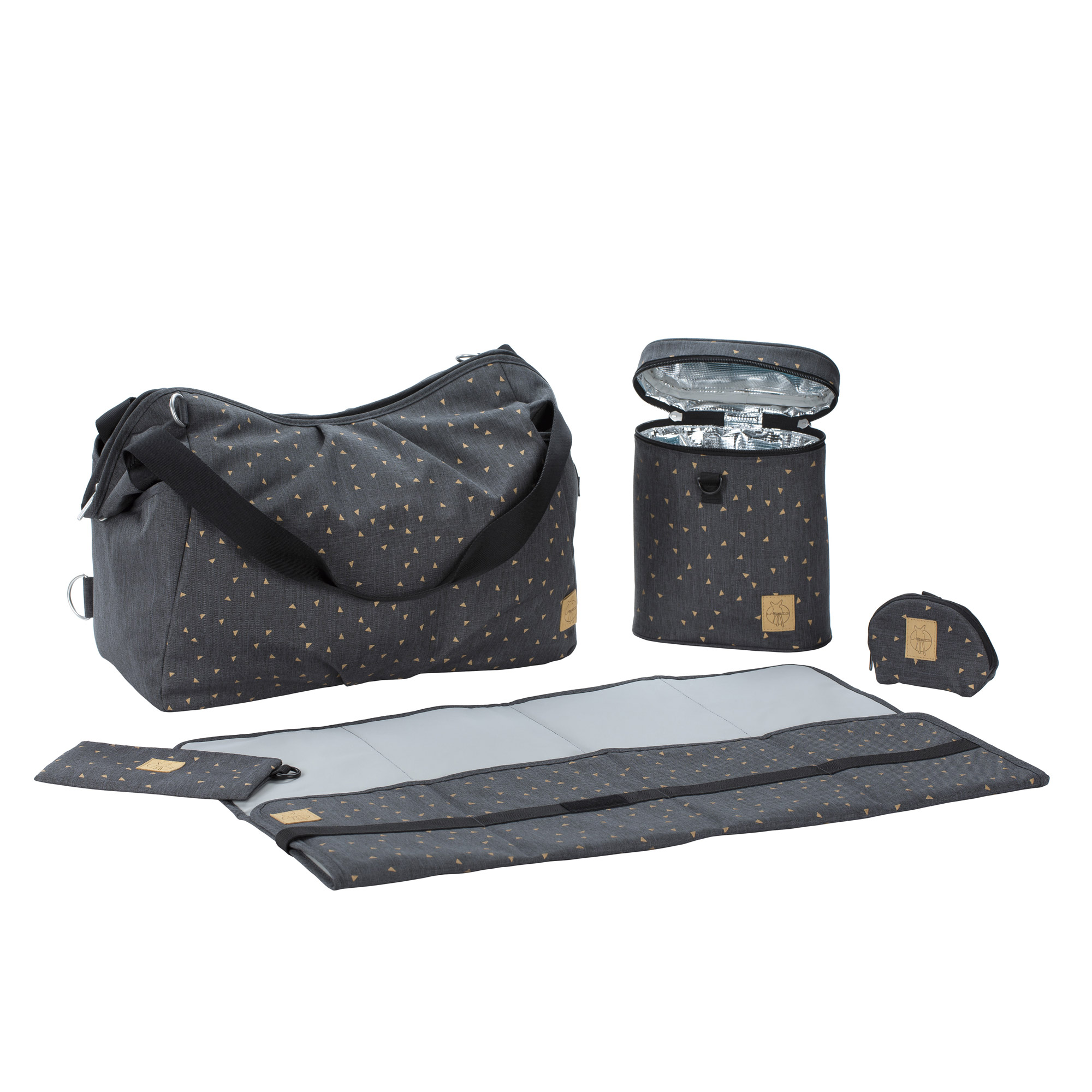 Sac casual Twin Triangle Gris Foncé de Lässig Sacs à