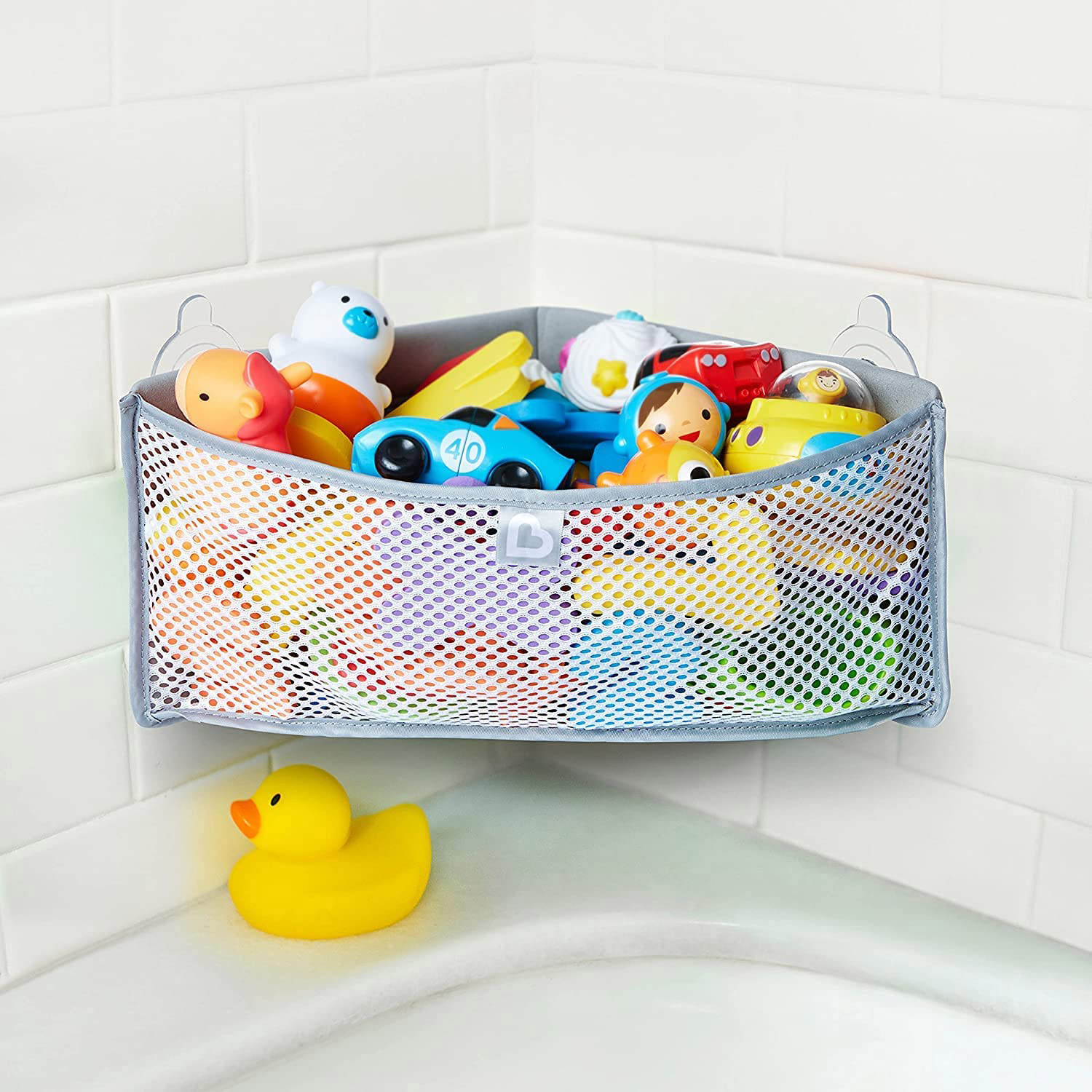 Range-jouets de bain Gris de Munchkin, Accessoires de bain : Aubert Suisse