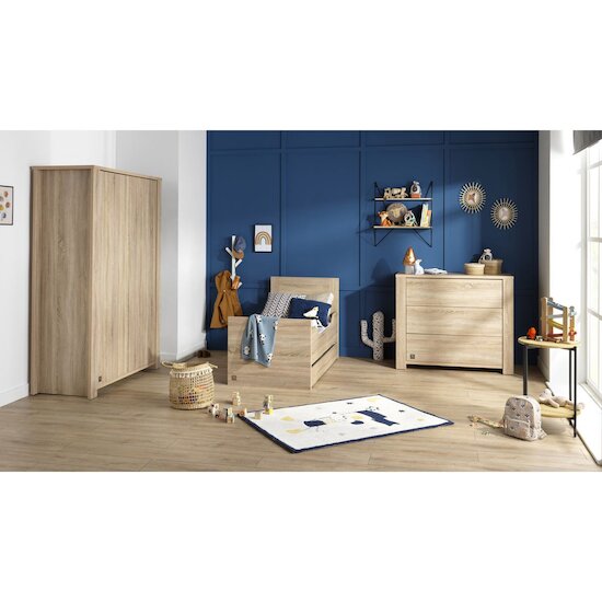 Chambre Antonin : Lit 70x140 + Armoire + Commode   de Sauthon Baby's Sweet Home