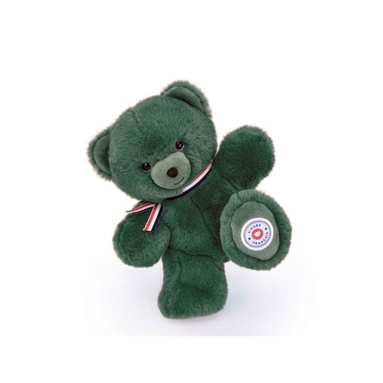 Ours en Peluche Articulé Français Vert kaki 25 cm de L'ours français