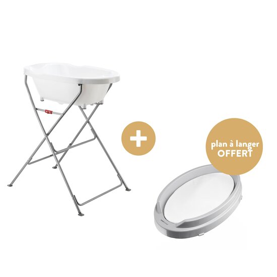 Offre Aubert concept : Un plan à langer offert pour l'achat d'un supoort et d'une baignoire   de Aubert concept