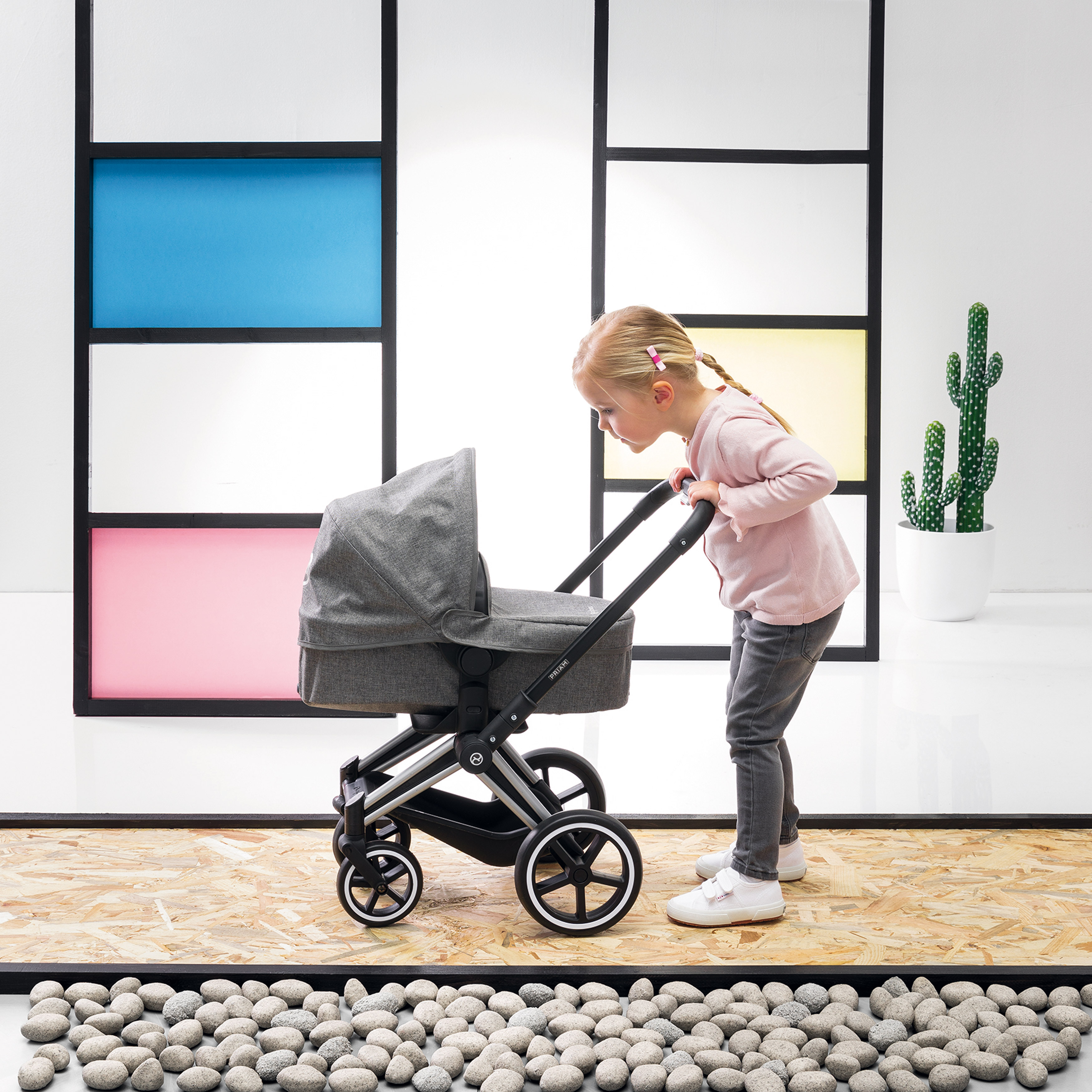 Poussette 3 En 1 Priam Cybex Gris De Corolle Poupees Aubert