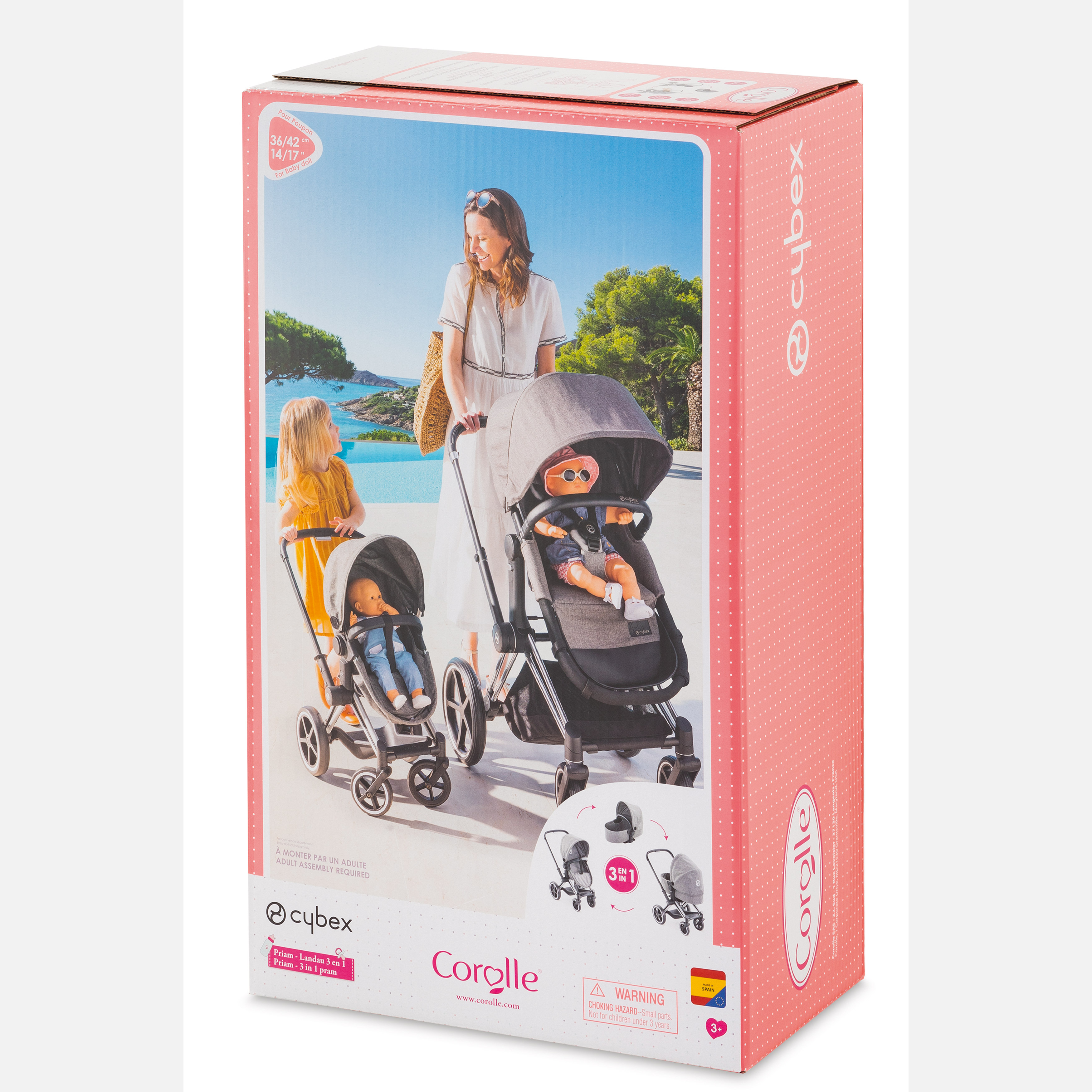 Poussette 3 En 1 Priam Cybex Gris De Corolle Poupees Aubert