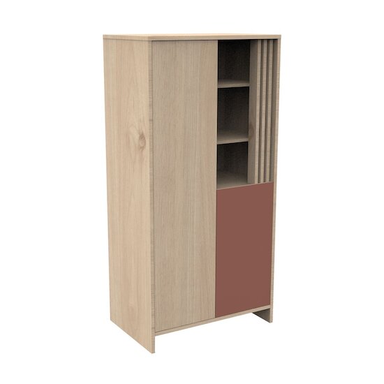 Tokyo Armoire Chêne Suave Terracotta  de Sauthon Baby's Sweet Home Tokyo Armoire Chêne Suave Terracotta  de Sauthon Baby's Sweet Home