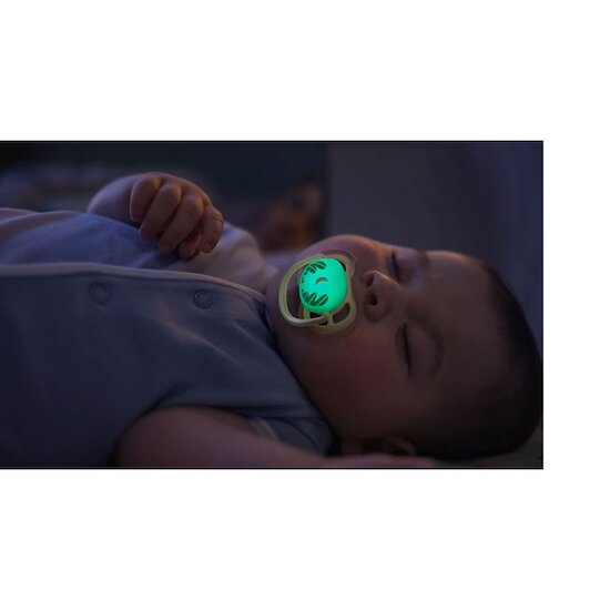 Lot de 2 sucettes Ultra Air Jour et Nuit  0-6 mois de Philips AVENT