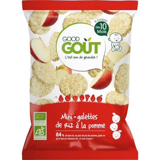 Mini-galette de riz à la pomme  40 g de Good Goût