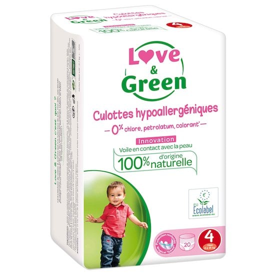 Couches-culottes écologiques Blanc T4 de Love & Green