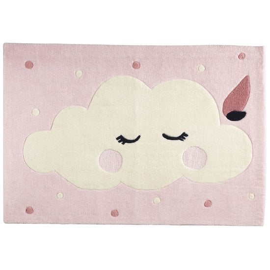 Miss Fleur de Lune tapis de chambre Rose  de Sauthon Baby's Sweet Home