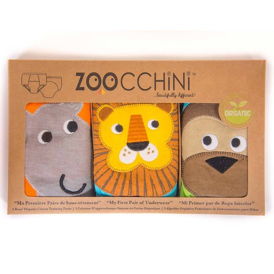 3 culottes d'apprentissage Safari T2-T3 de Zoochini