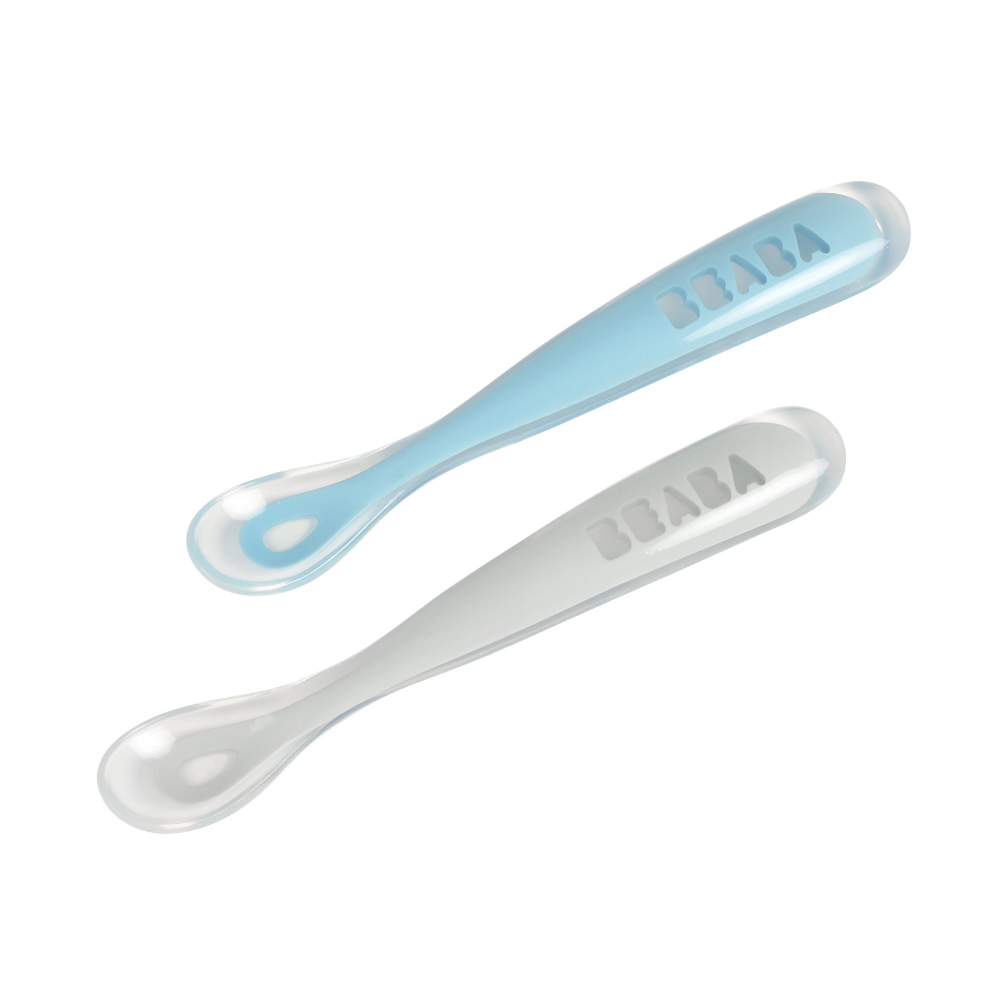 GXGM Lot de 2 cuillères pour bébé, cuillere bebe, cuillère bébé,cuillere  bebe 1er age, couverts bebe, idéales pour l'auto-alimentation et le sevrage