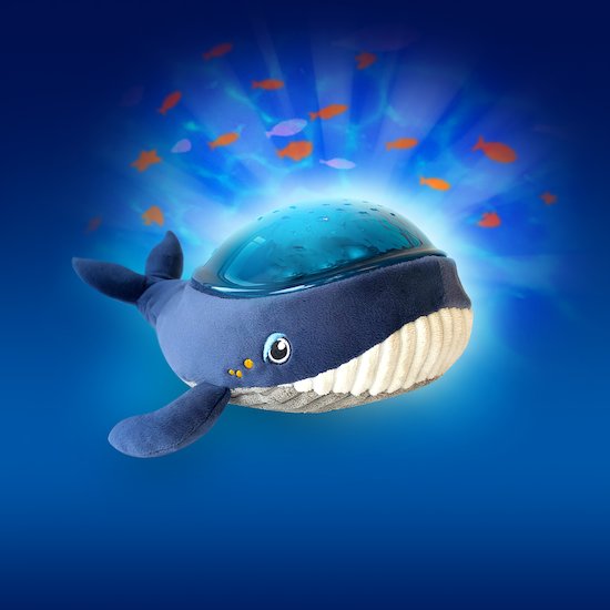Veilleuse projecteur dynamique Baleine Aquadream Bleu  de Pabobo