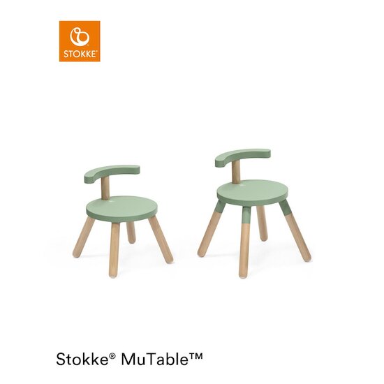 Chaise MuTable™ V2 Vert trèfle  de Stokke® Chaise MuTable™ V2 Vert trèfle  de Stokke®