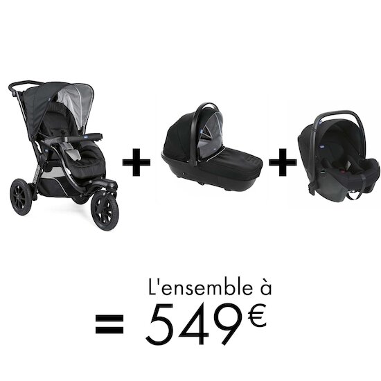 Pack Duo Poussette Activ3 Nacelle Activ3 Chicco Chicco Aubert