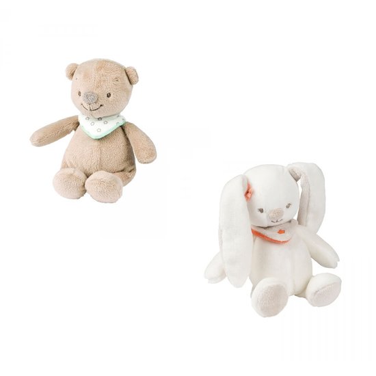 Mia & Basile Mini peluche Aléatoire  de Nattou