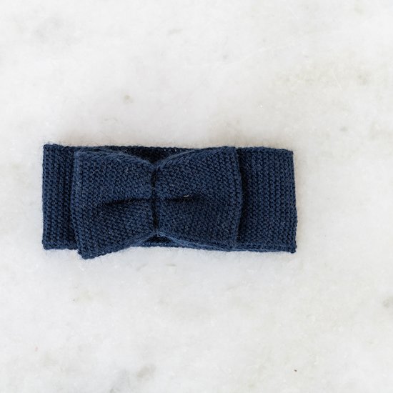 Bandeau avec noeud Marine  de La Manufacture de Layette