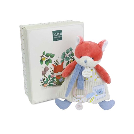 Doudou Attache-sucette Renard Romarin  de Doudou et Compagnie