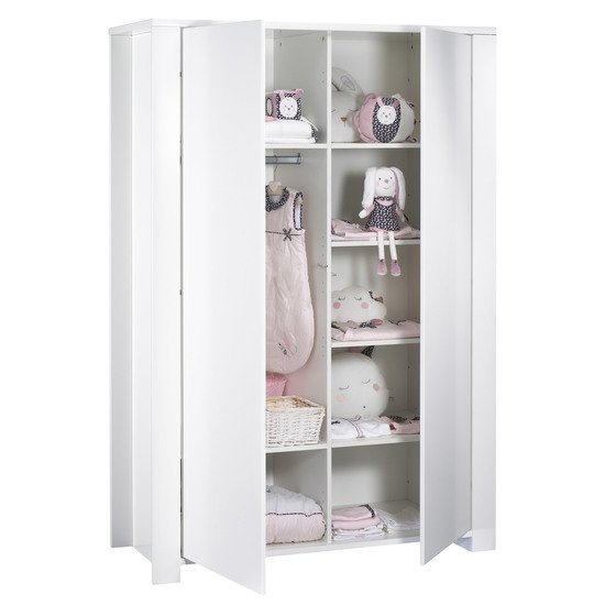 Loft Blanc armoire 2 portes Blanc  de Sauthon Baby's Sweet Home Loft Blanc armoire 2 portes Blanc  de Sauthon Baby's Sweet Home