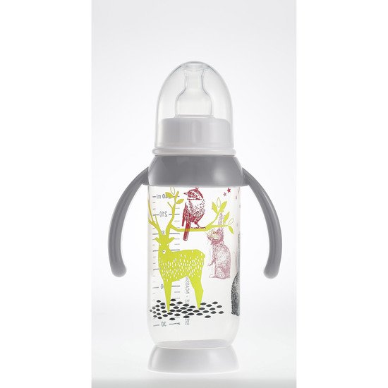 Biberon Bunny poignée Grey 240 ml de Béaba