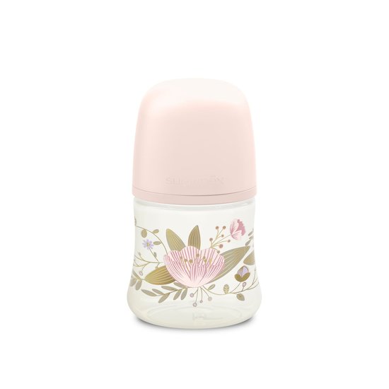 GOLD Biberon tétine ronde Rose 150 ml de Suavinex