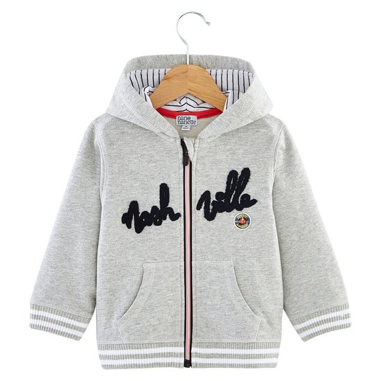 Gilet capuche collection Nashville Music City Garçon Gris 36 mois de Nano & nanette