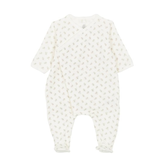 Dors bien bébé en tubique Blanc 9 mois de Petit Bateau