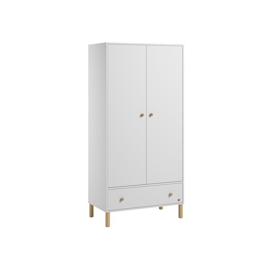 Tela Armoire 2 portes Blanc/Bois  de Vox