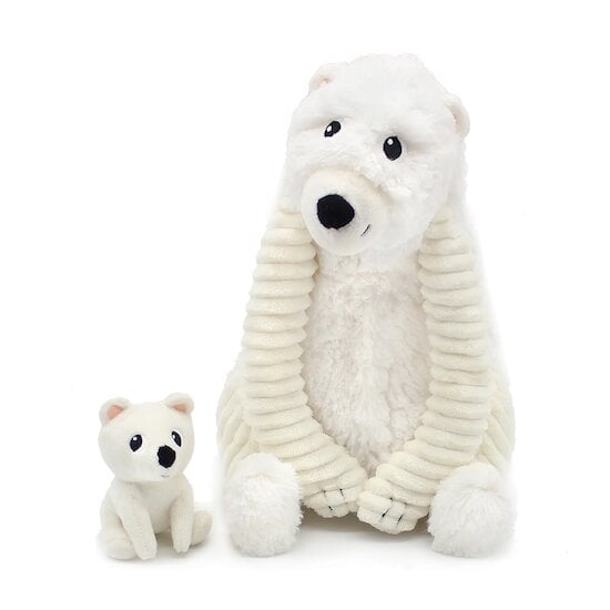 Ptipotos Peluche ours polaire Grobidou maman et son bébé blanc   de Les Déglingos Ptipotos Peluche ours polaire Grobidou maman et son bébé blanc   de Les Déglingos