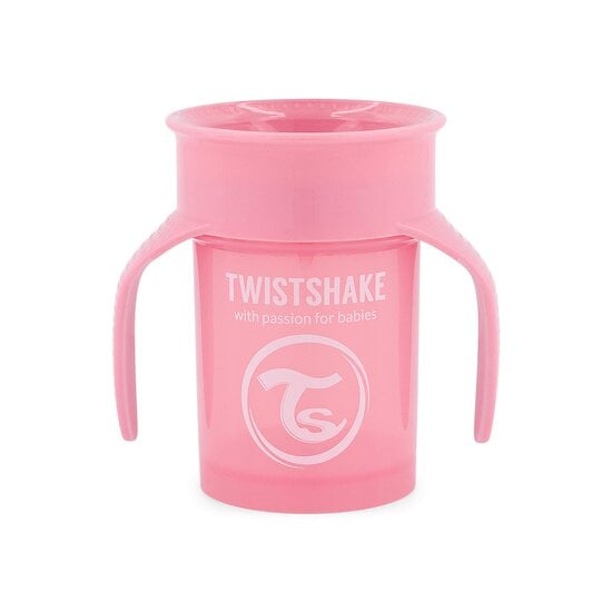 Tasse d'apprentissage 360° Rose 230 ml de Twistshake