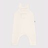 Salopette bébé unie en tricot laine et coton