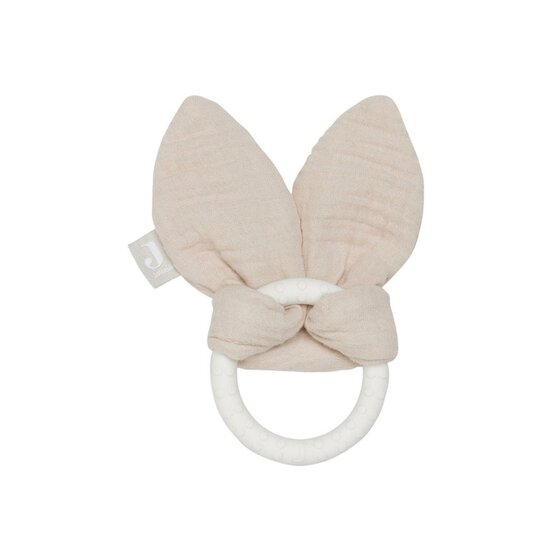 Anneau de Dentition en silicone Bunny Ears Nougat  de Jollein