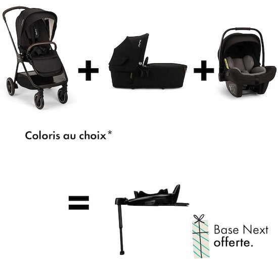 Offre NUNA : base Next OFFERTE pour l'achat d'une poussette triv next + nacelle Lytl + coque pipa next   de Nuna