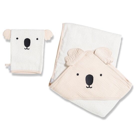 Cape de bain Beige Koala 100 x 100 cm de Maïka