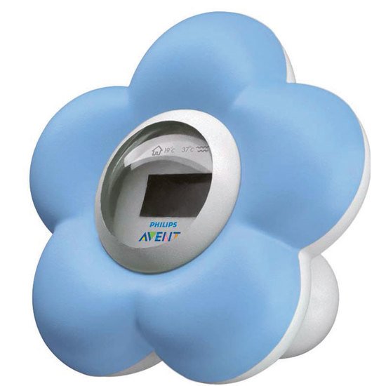 Thermomètre Fleur bain et chambre Bleu  de Philips AVENT
