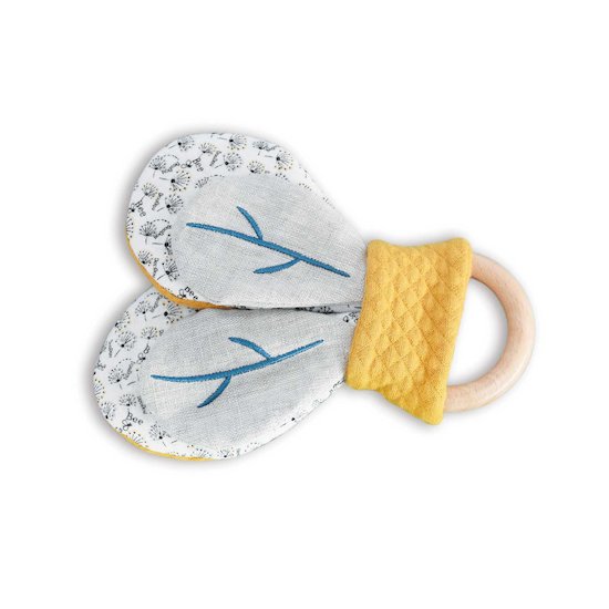 Pollen l'Abeille Hochet en bois   de Doudou et Compagnie