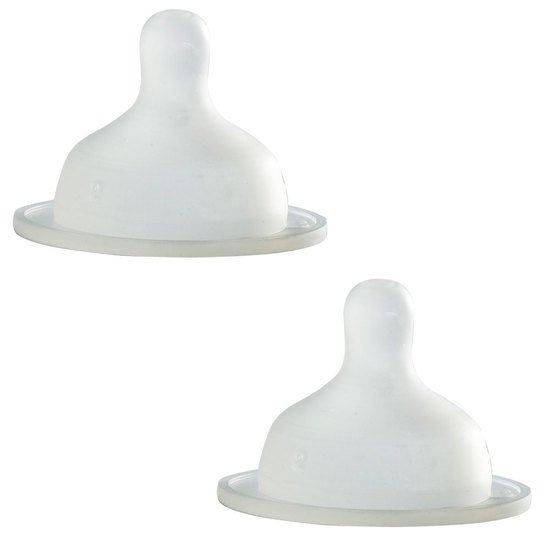 Tétine en silicone Biboz x2  2ème age de Béaba