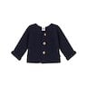 Cardigan en tricot point mousse bébé