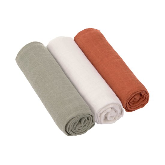 Lot de 5 Langes Musy 60x60 Dusty de aden + anais essentials