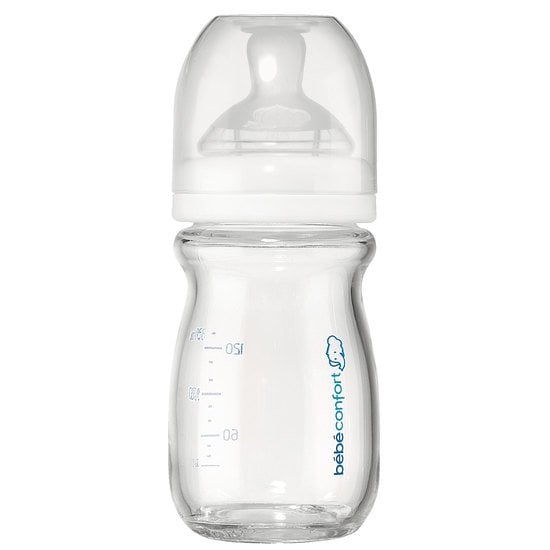 Biberon en verre Natural Comfort Transparent 130 ml de Bébé Confort