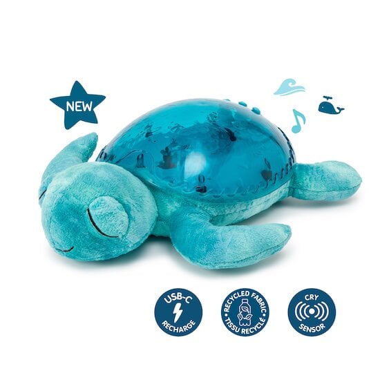 Veilleuse Tortue Tranquil Turtle Rechargeable Aqua  de Cloud B Veilleuse Tortue Tranquil Turtle Rechargeable Aqua  de Cloud B