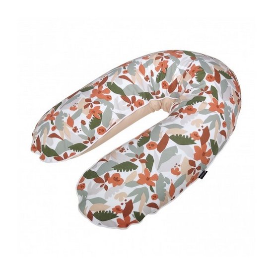 Coussin d'allaitement Jersey Rose Nude / Floral  de Candide