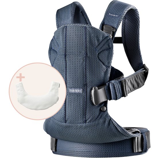 Pack Porte-bébé One Air avec bavoir Marine  de BabyBjörn