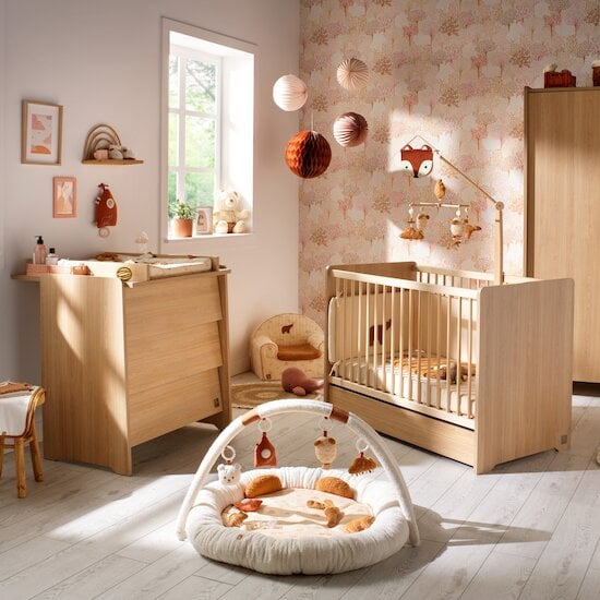 Chambre Cannelle Duo : lit 60x120 + commode   de Sauthon Baby's Sweet Home
