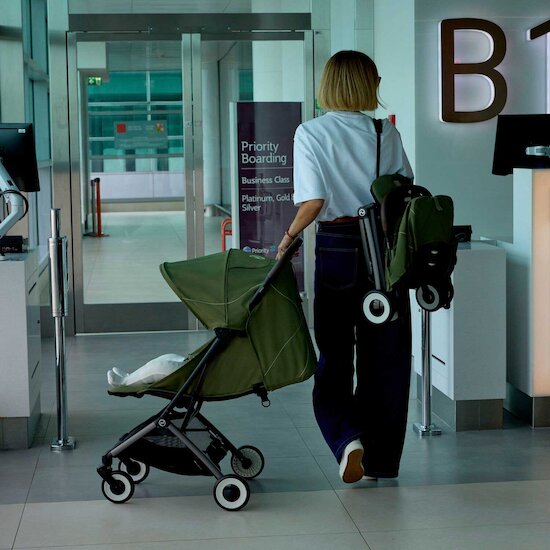 Poussette Orfeo 2 Châssis taupe - Moss Green  de CYBEX